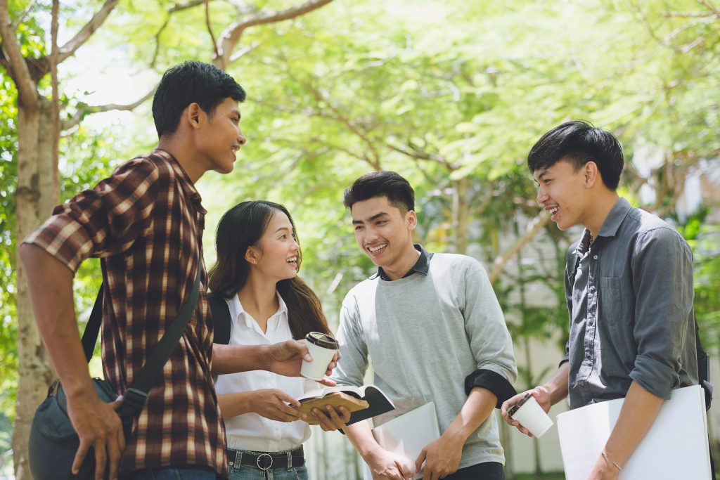 Students at an institution